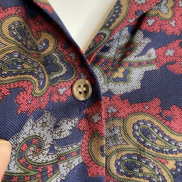 Vintage Lord & Taylor Y2K Women's Paisley Blouse Maxi Skirt Set Est. Size L 80’s - Picture 11 of 16